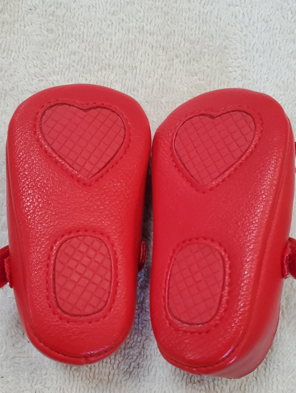 Mayoral Mary Jane Bow Newborn Baby Shoes In Vibrant Red. Size 15